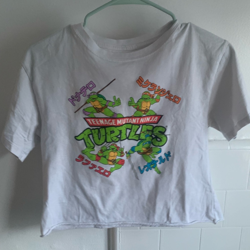 Super cute XS TMNT crop top